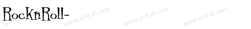 RocknRoll字体转换