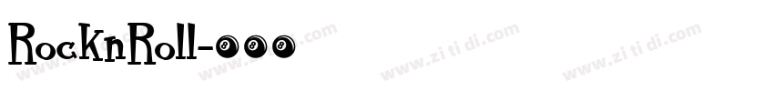 RocknRoll字体转换