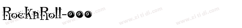 RocknRoll字体转换