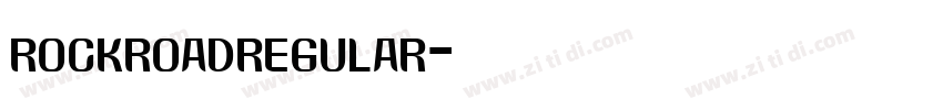 rockroadregular字体转换
