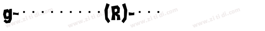 g_コミックホラー恐怖(R)字体转换