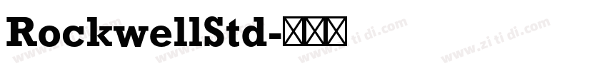 RockwellStd字体转换