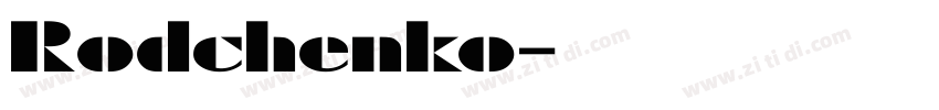 Rodchenko字体转换