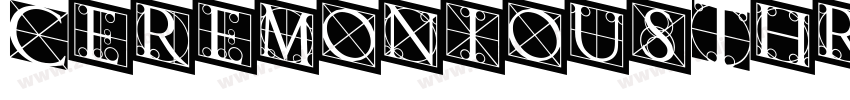 CeremoniousThree字体转换