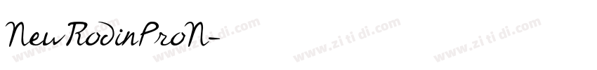NewRodinProN字体转换