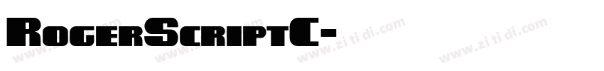 RogerScriptC字体转换