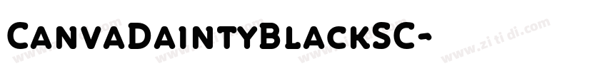 CanvaDaintyBlackSC字体转换