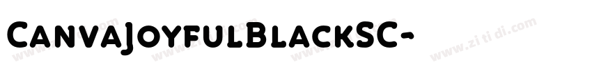 CanvaJoyfulBlackSC字体转换