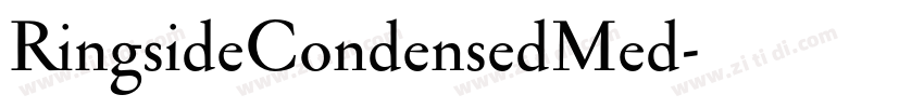 RingsideCondensedMed字体转换 RingsideCondensedMed字体转换