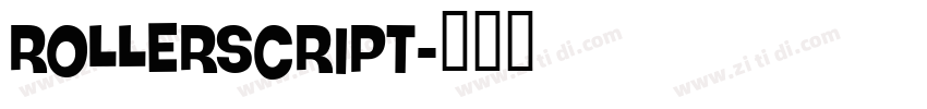 Rollerscript字体转换