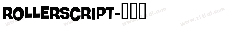 Rollerscript字体转换