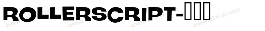 Rollerscript字体转换