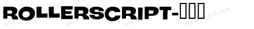 Rollerscript字体转换