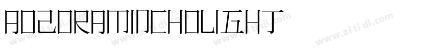 AozoraMinchoLight字体转换