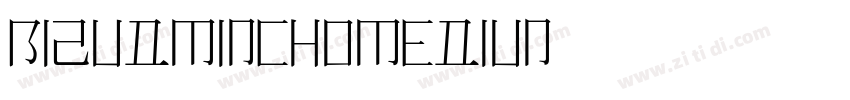 BIZUDMinchoMediun字体转换