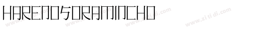 HarenosoraMincho字体转换