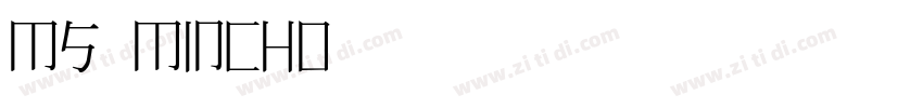 MS明朝MINCHO字体转换