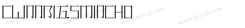 cWnnBig5Mincho字体转换