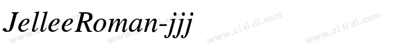 JelleeRoman字体转换