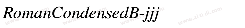RomanCondensedB字体转换