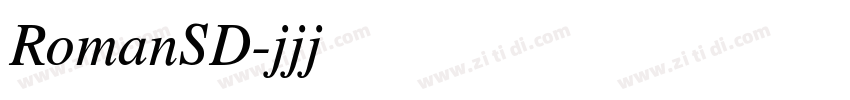 RomanSD字体转换