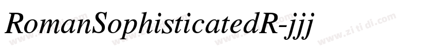 RomanSophisticatedR字体转换