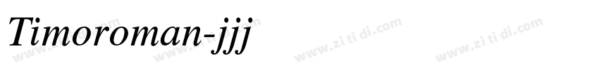 Timoroman字体转换