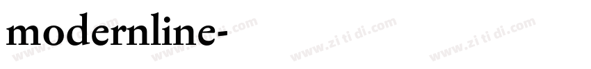 modernline字体转换