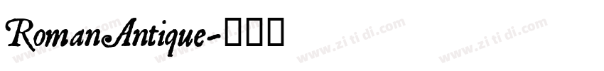 RomanAntique字体转换