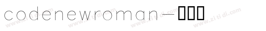 codenewroman字体转换