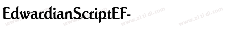 EdwardianScriptEF字体转换