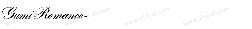 GumiRomance字体转换
