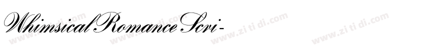 WhimsicalRomanceScri字体转换