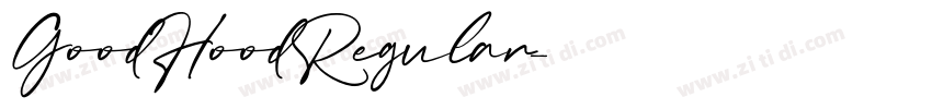 GoodHoodRegular字体转换
