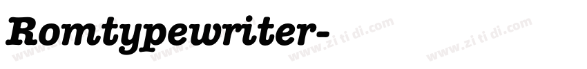 Romtypewriter字体转换