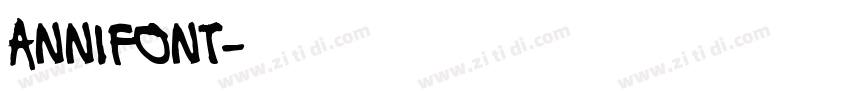 annifont字体转换