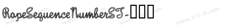 RopeSequenceNumberST字体转换