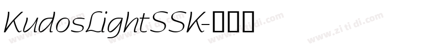 KudosLightSSK字体转换