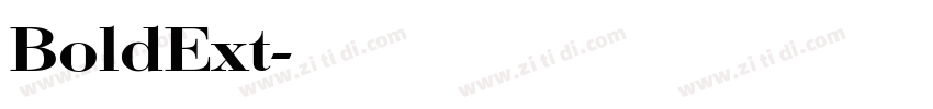 BoldExt字体转换