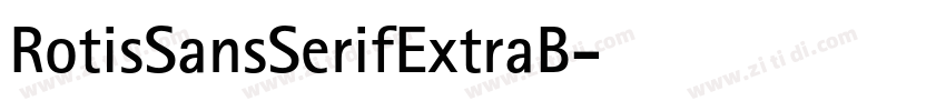 RotisSansSerifExtraB字体转换