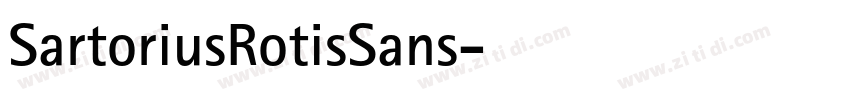 SartoriusRotisSans字体转换