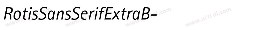 RotisSansSerifExtraB字体转换