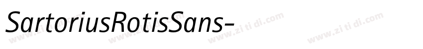 SartoriusRotisSans字体转换