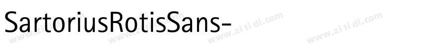 SartoriusRotisSans字体转换
