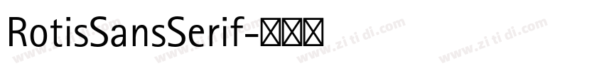 RotisSansSerif字体转换