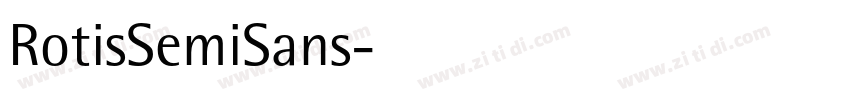 RotisSemiSans字体转换
