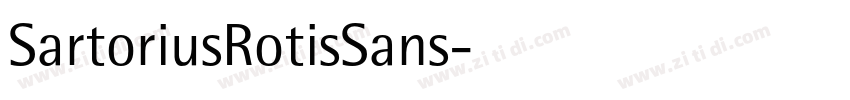 SartoriusRotisSans字体转换