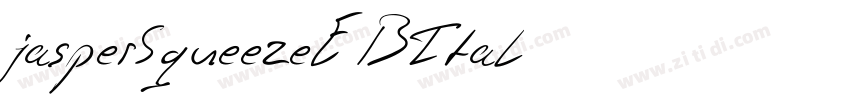 jasperSqueezeEBItal字体转换