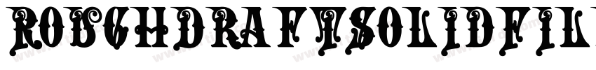 RoughDraftSolidFill字体转换