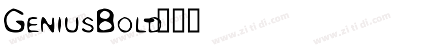 GeniusBold字体转换